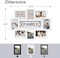 Family Photo Frame 22x17, PVC Picture Frames Collage Wall Decor 9 Opening Wall Hanging For 6x4 Photos 8 Pack, No-Assembly 3D Design Waterproof Memorial Keepsake, White